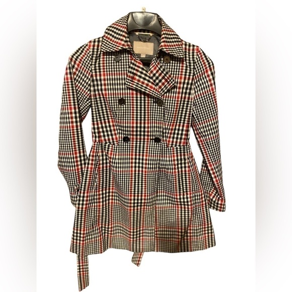 Banana Republic Trench Coat w/ belt Plaid Classic Size XS - Picture 2 of 10